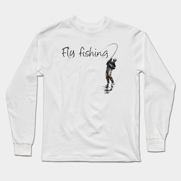 Fly fishing Long Sleeve T-Shirt by sibosssr